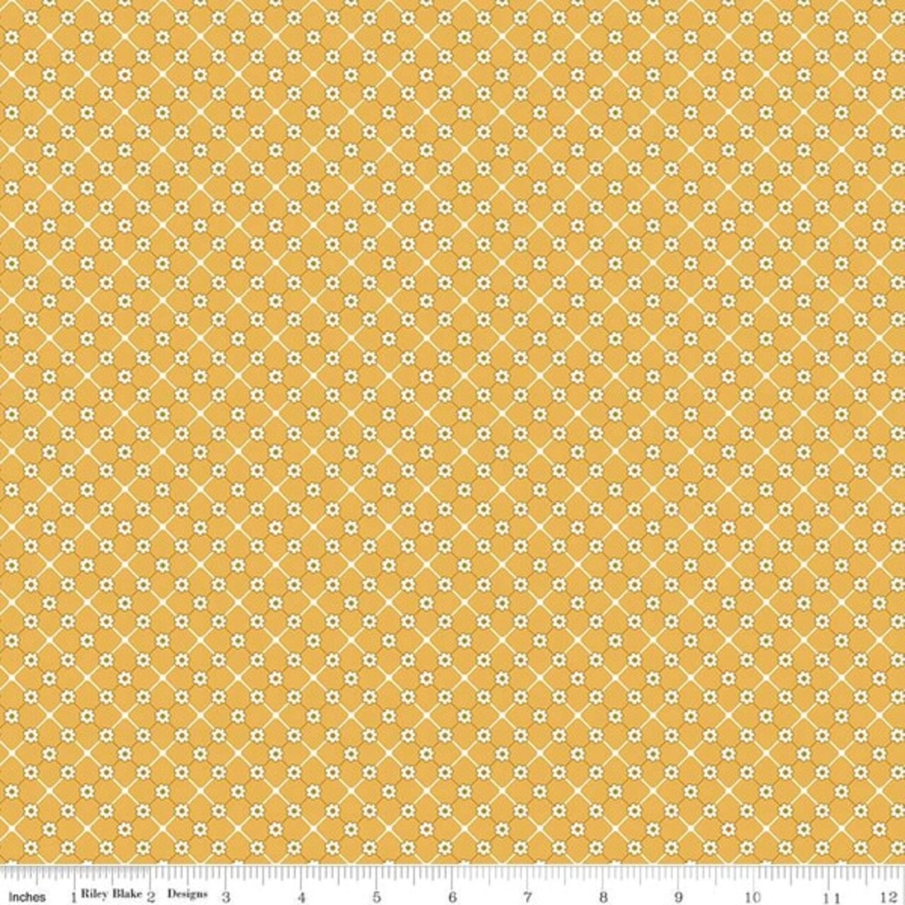 Sunflower in Daisy (c12035-daisy) | Bee Plaids | Lori Holt | Riley Blake